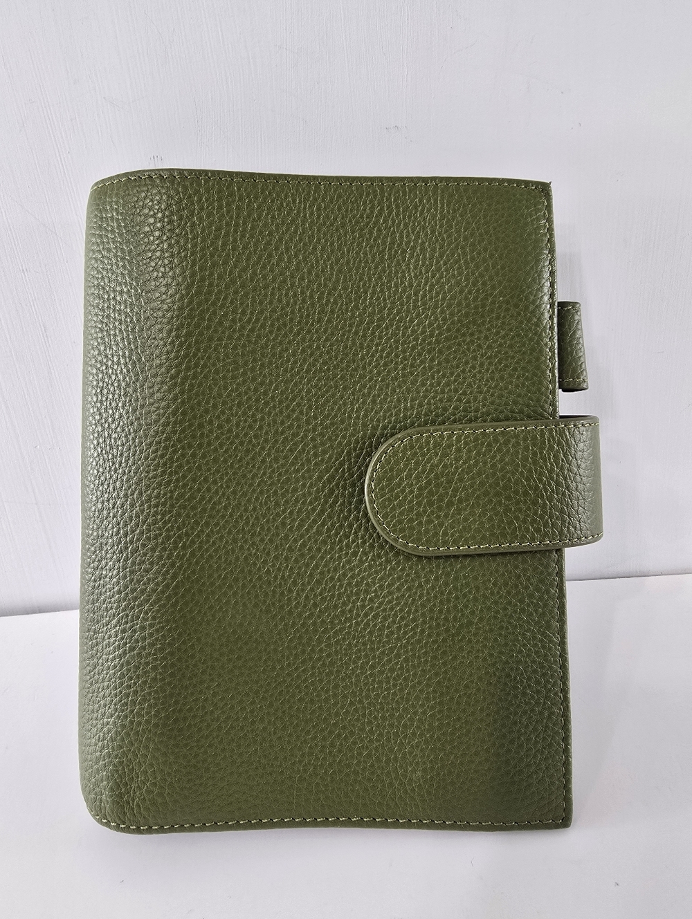 Moterm Pebbled Leather Planner Cover With Inserts Olive Avocado Ring Binder LN